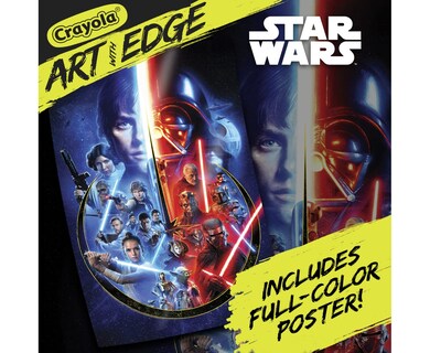 Foto 4 | Libro para Colorear Crayola Art With Edge Star Wars con Póster - Venta Internacional