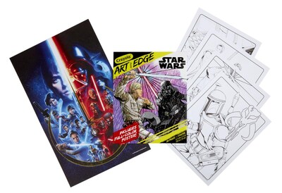 Foto 6 | Libro para Colorear Crayola Art With Edge Star Wars con Póster - Venta Internacional