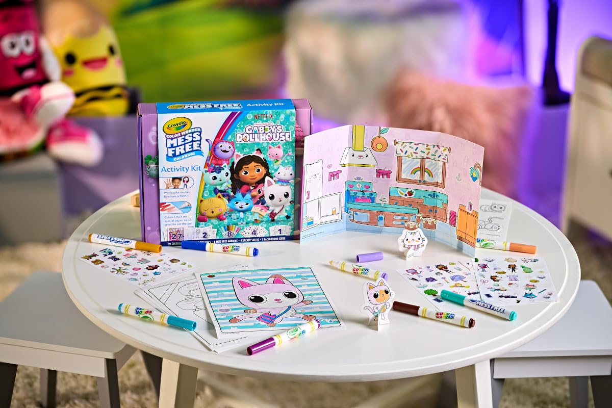 Foto 7 | Kit De Actividades Crayola Color Wonder Gabby's Dollhouse Para Más De 3 Años - Venta Internacional.