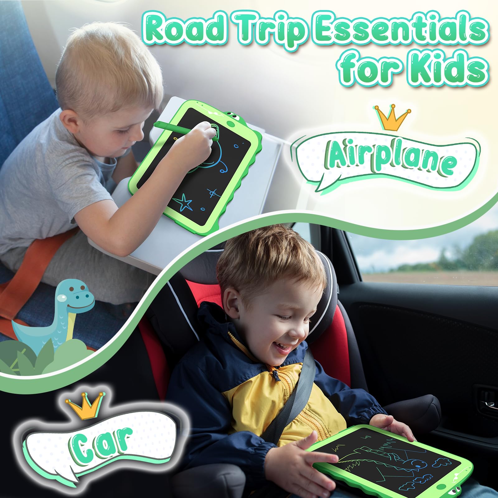 Foto 5 pulgar | Tableta De Escritura Lcd Cheerfun Con Diseño De Dinosaurio De 8.5 Pulgadas Para Niños De 3 A 7 Años - Venta Interna