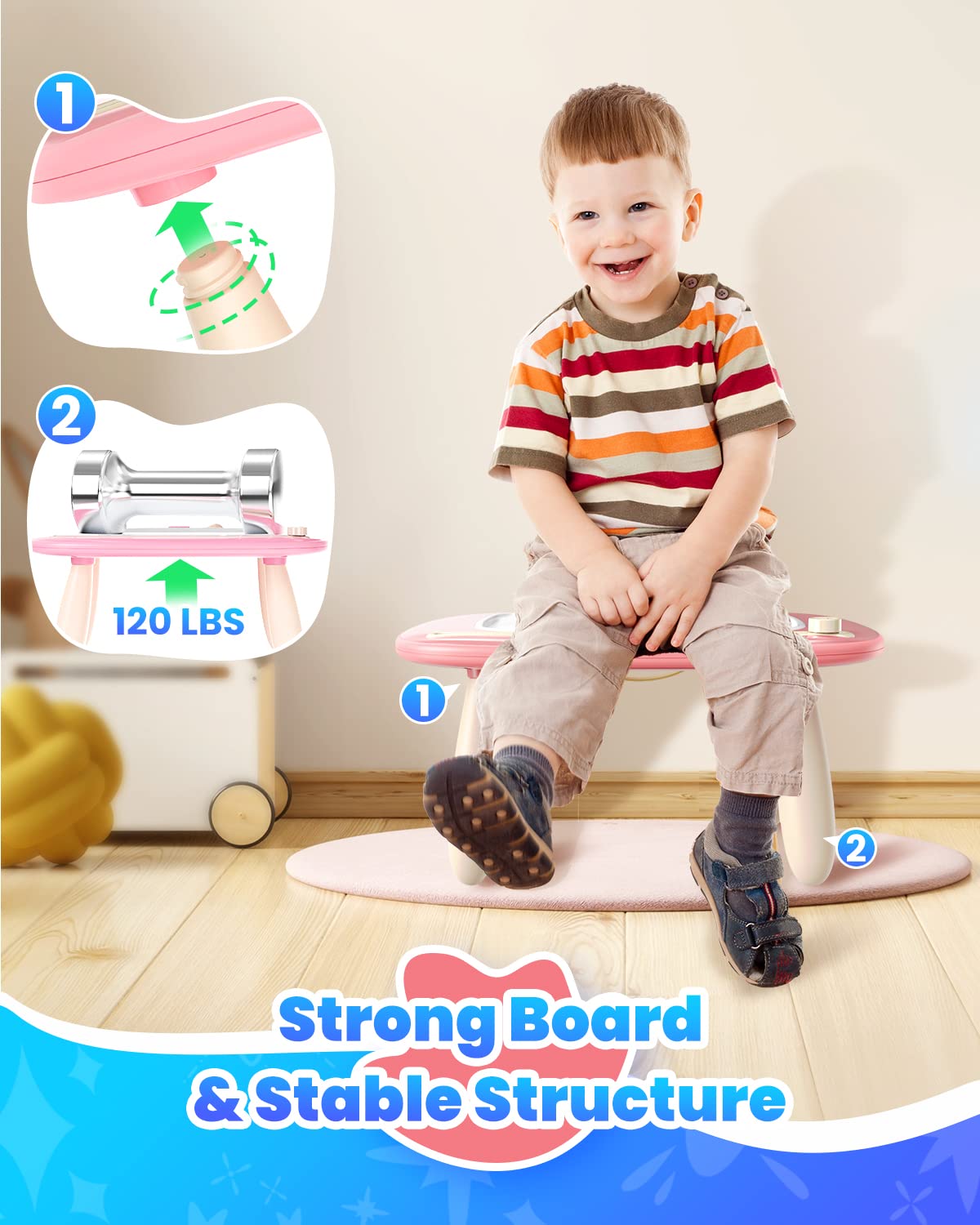 Foto 4 pulgar | Tablero De Dibujo Magnético Seimome Para Niños De 1 A 2 Años, Color Rosa - Venta Internacional.