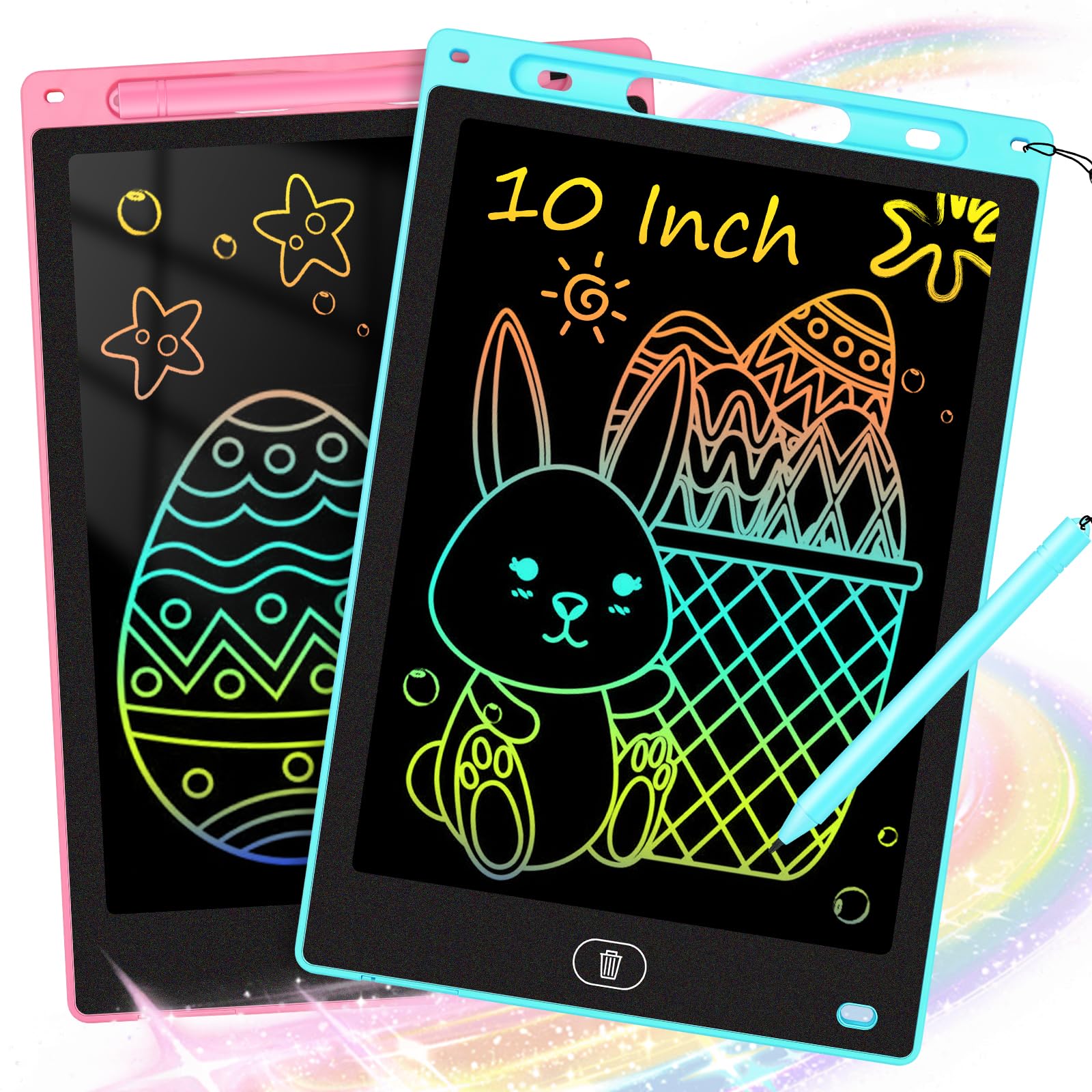 Tableta De Dibujo Ktebo Lcd De 10 Pulgadas Para Niños De 2 A 12 Años, Paquete De 2 - Venta Internacional.