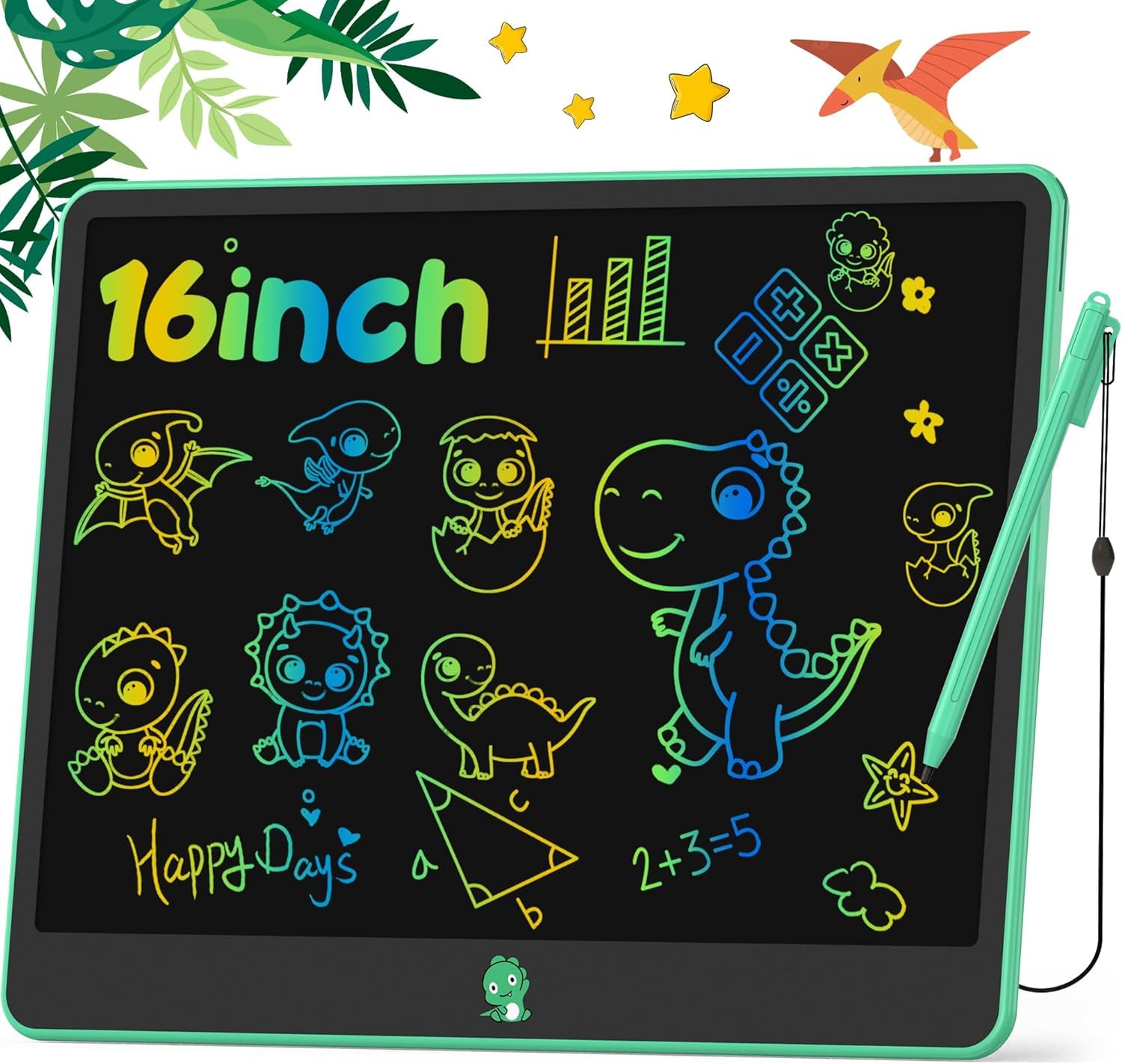 Tableta De Escritura Lcd Hockvill De 16 Pulgadas Para Niños De 3 A 8 Años - Venta Internacional.