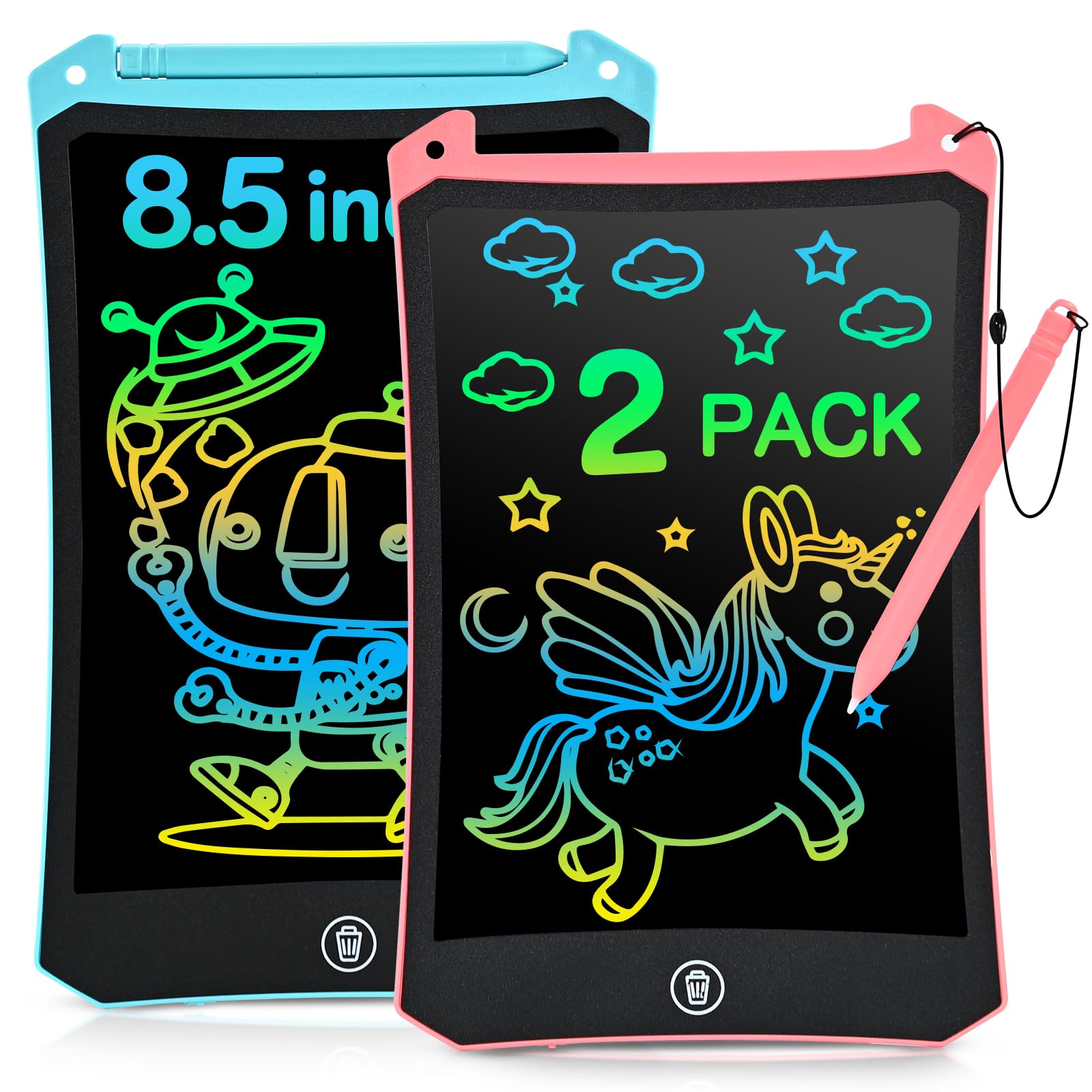 Tableta De Escritura Lcd Cimetech Doodle Board De 8.5 Pulgadas, Paquete De 2 - Venta Internacional.