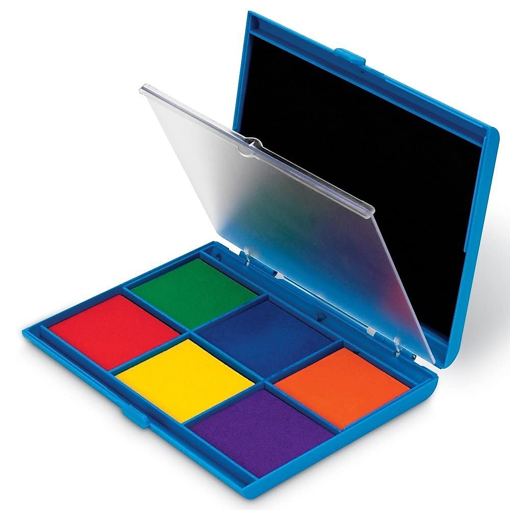 Tinta Lavable Stamp Pad Learning Resources De 7 Colores Durante Más De 3 Años - Venta Internacional.