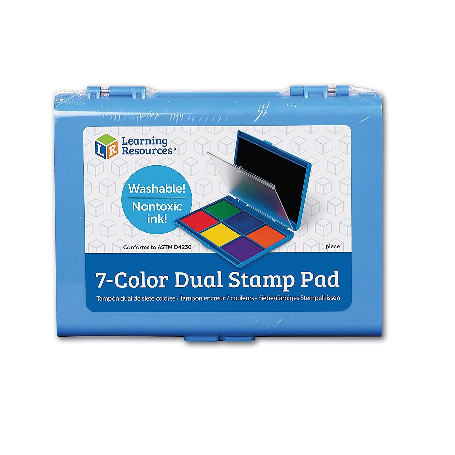 Foto 3 pulgar | Tinta Lavable Stamp Pad Learning Resources De 7 Colores Durante Más De 3 Años - Venta Internacional.