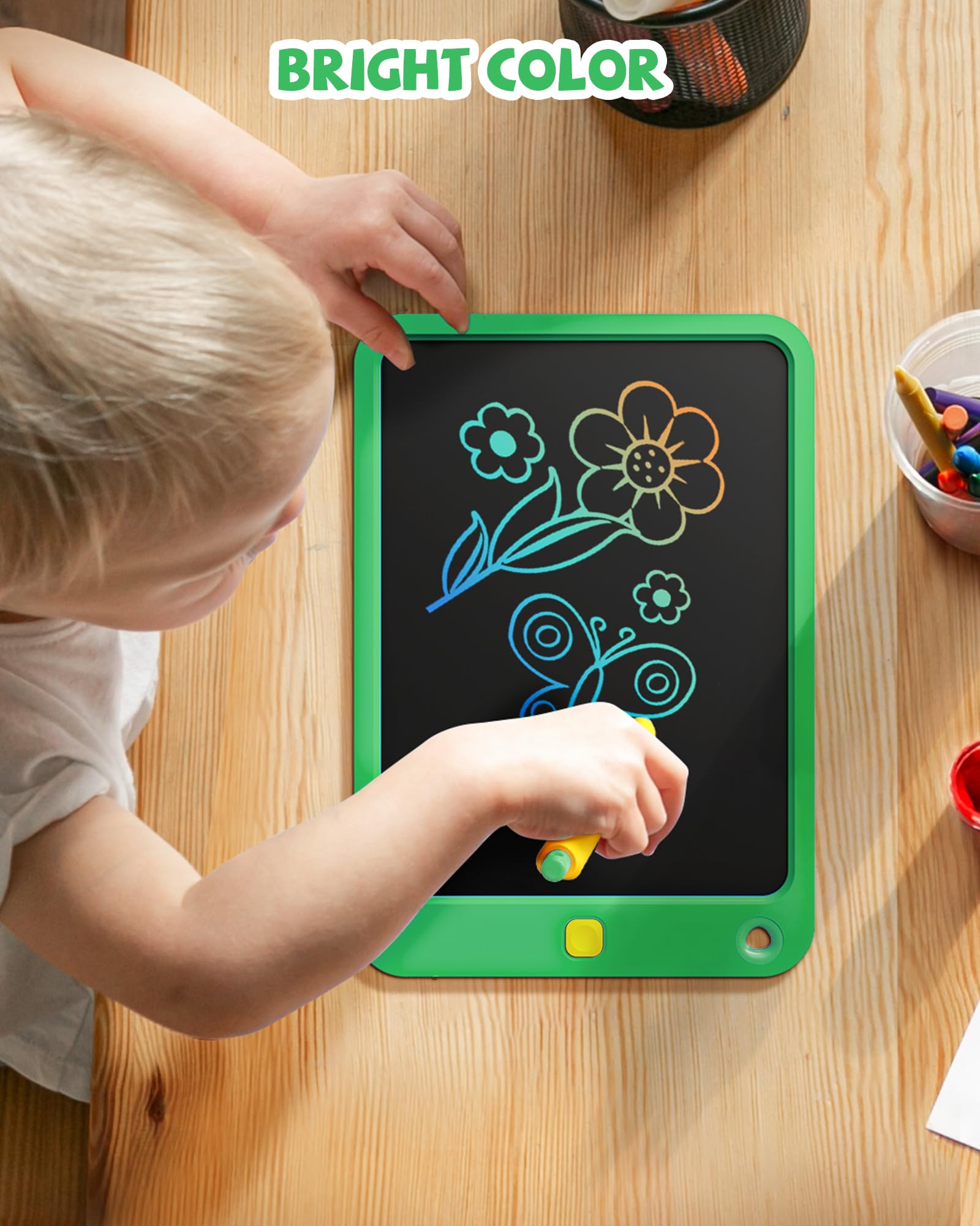 Foto 3 pulgar | Tableta De Escritura Lcd Kikapabi De 10 Pulgadas Con Cordón Para Niños, Color Verde - Venta Internacional.