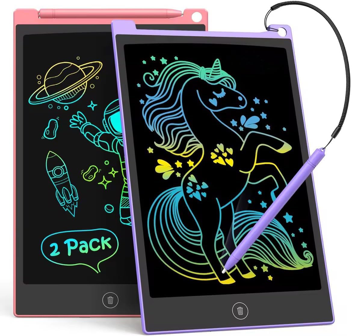 Foto 2 pulgar | Tableta De Escritura Lcd Tecjoe De 10 Pulgadas, Paquete De 2 Para Niños De 3 A 8 Años - Venta Internacional.