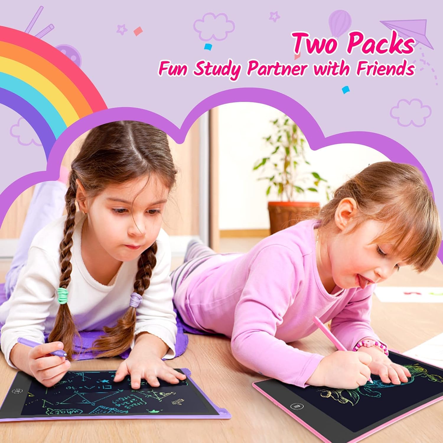 Foto 7 pulgar | Tableta De Escritura Lcd Tecjoe De 10 Pulgadas, Paquete De 2 Para Niños De 3 A 8 Años - Venta Internacional.