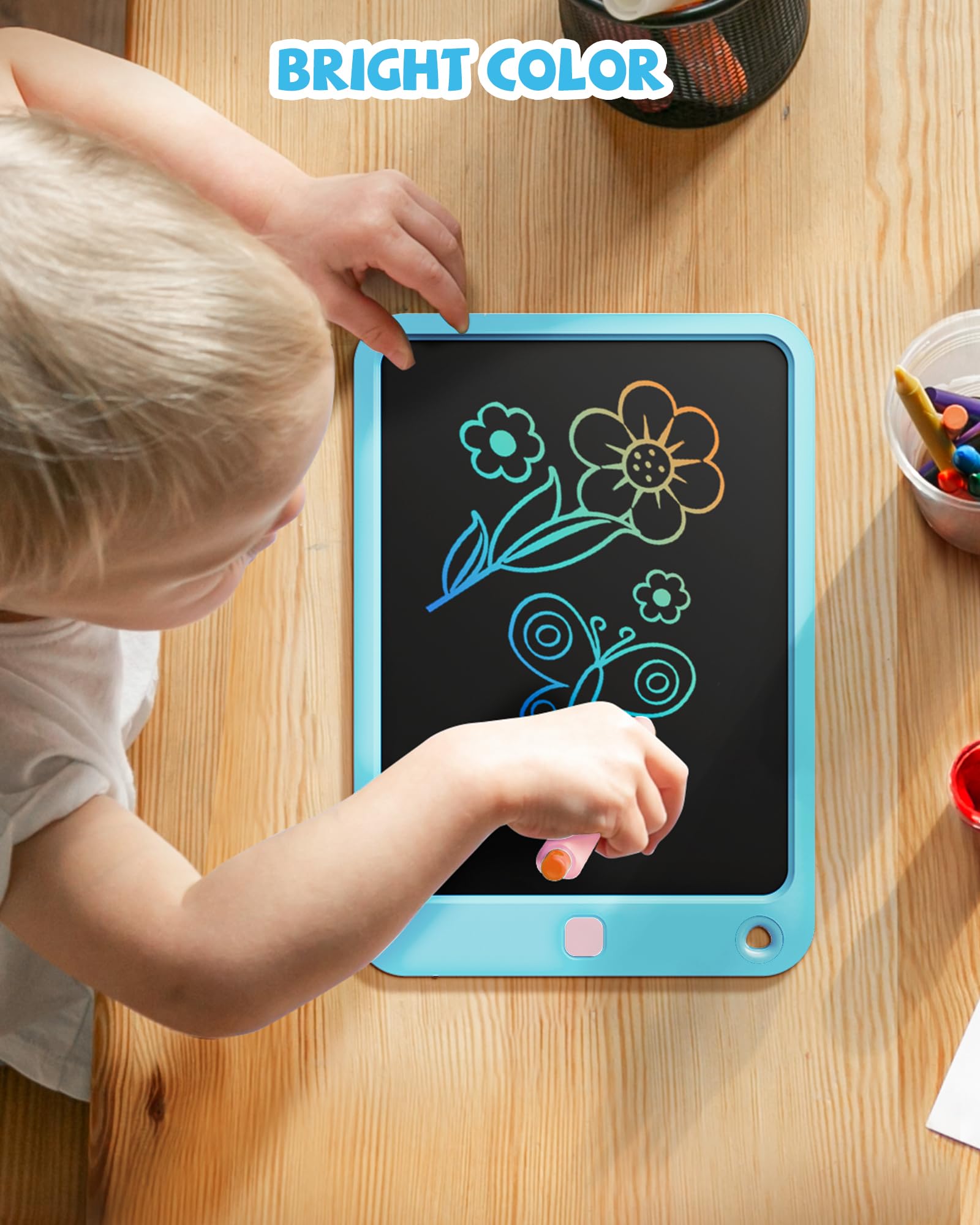 Foto 2 | Tableta De Escritura Lcd Kikapabi De 10 Pulgadas Con Cordón Para Niños De 3 A 12 Años - Venta Internacional.