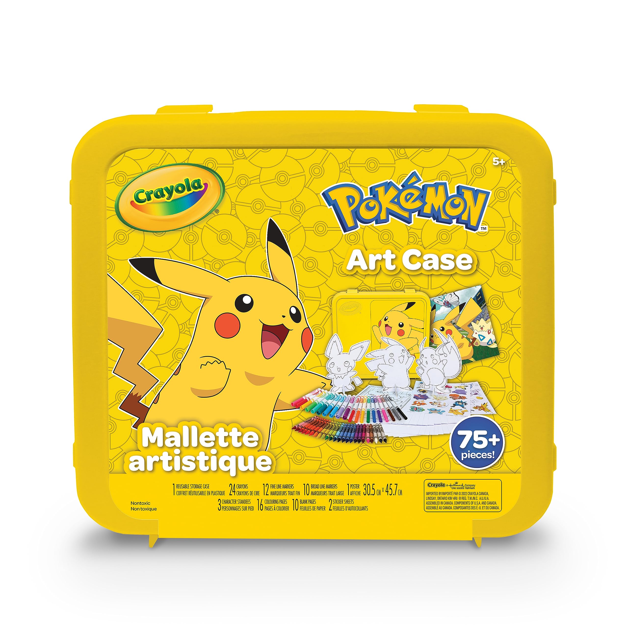Foto 2 pulgar | Set Para Dibujar Y Colorear, Estuche Crayola Pokémon Art, 75 Piezas - Venta Internacional.