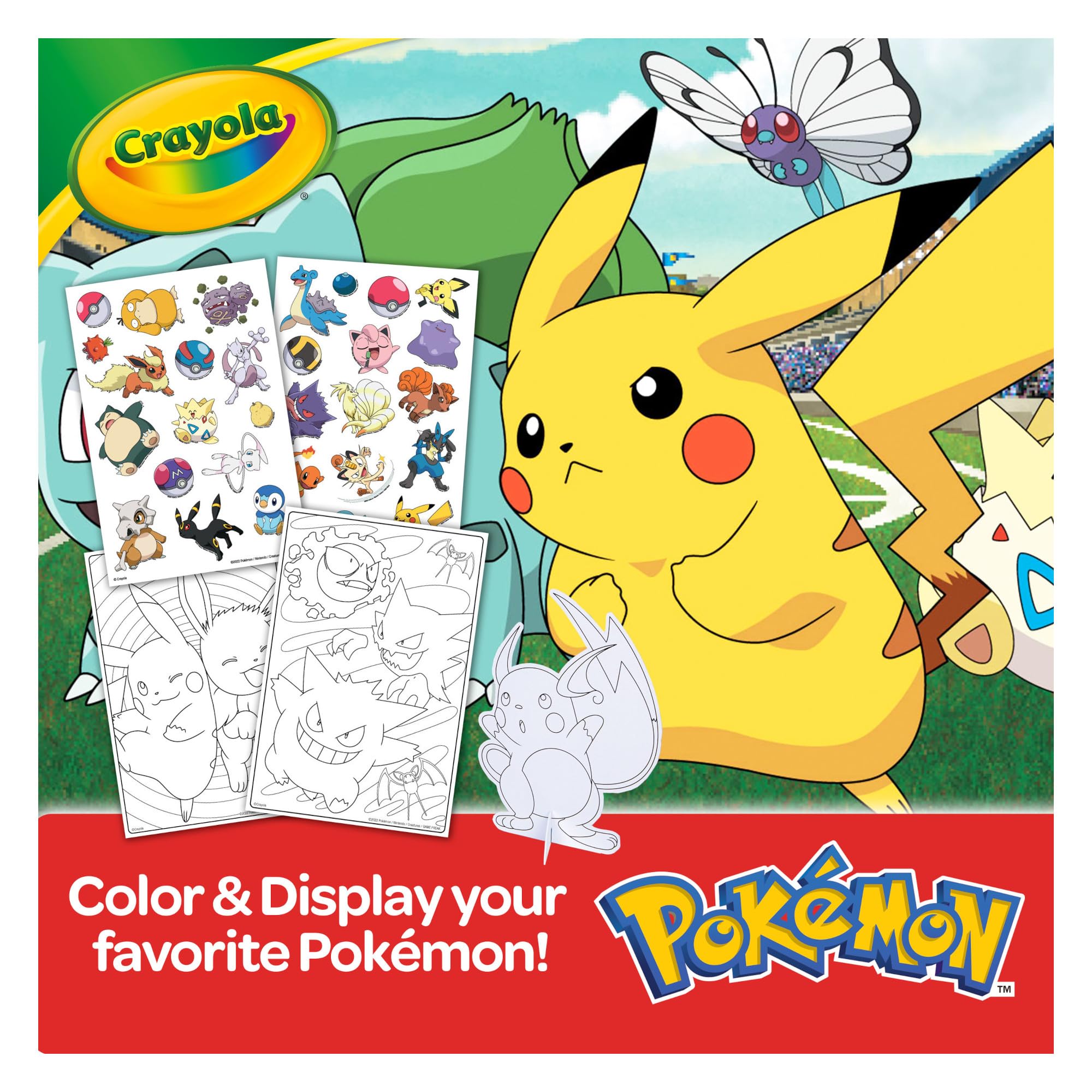 Foto 4 pulgar | Set Para Dibujar Y Colorear, Estuche Crayola Pokémon Art, 75 Piezas - Venta Internacional.