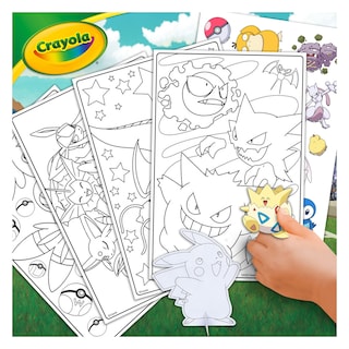 Foto 4 | Set Para Dibujar Y Colorear, Estuche Crayola Pokémon Art, 75 Piezas - Venta Internacional.