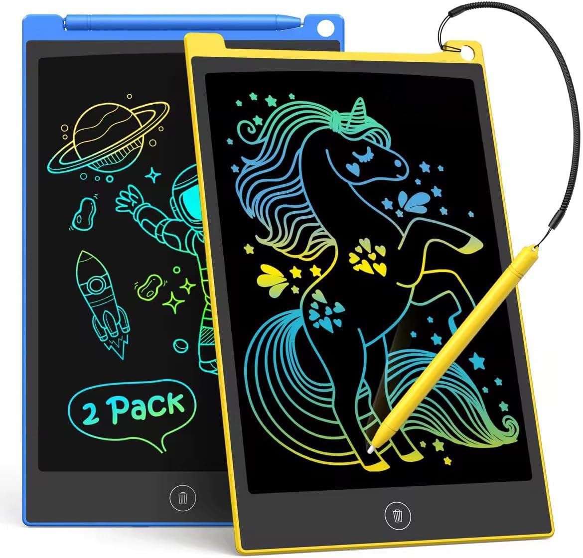 Tableta de Escritura Lcd Tecjoe de 10 Pulgadas Paquete de 2 Unidades para Niños - Venta Internacional