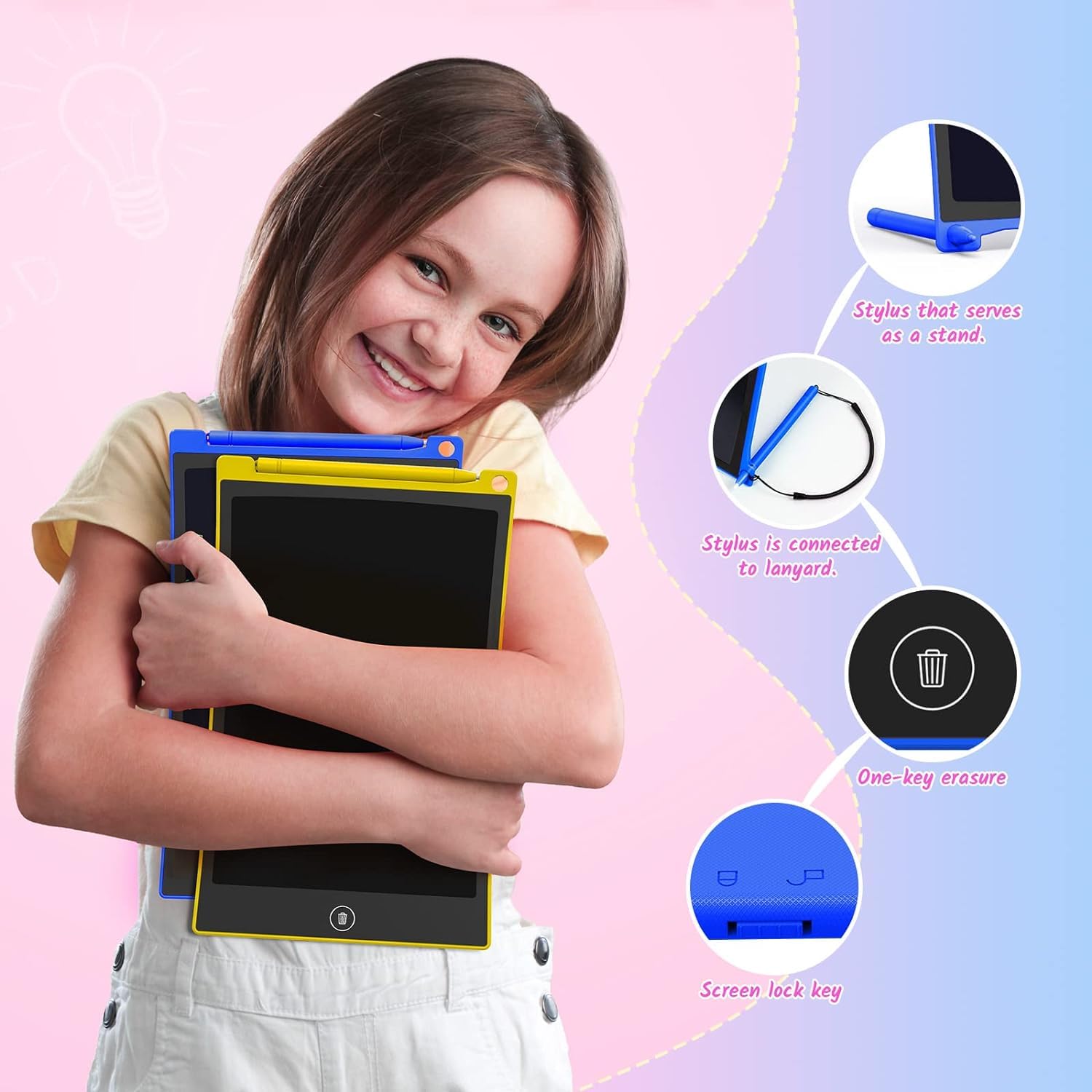 Foto 3 pulgar | Tableta de Escritura Lcd Tecjoe de 10 Pulgadas Paquete de 2 Unidades para Niños - Venta Internacional