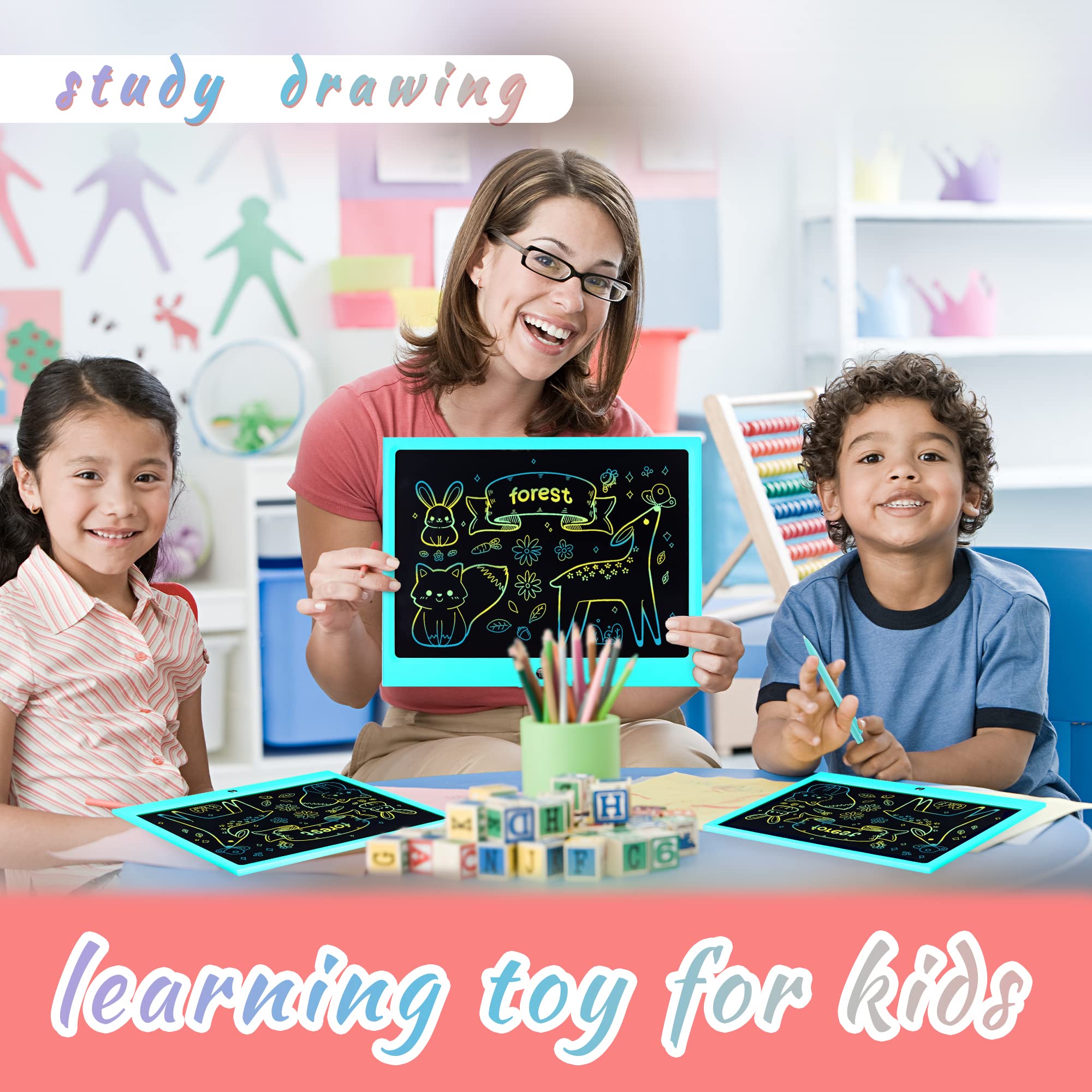 Foto 5 pulgar | Tableta Lcd Eruw  15'' Colorida para Niños - Venta Internacional