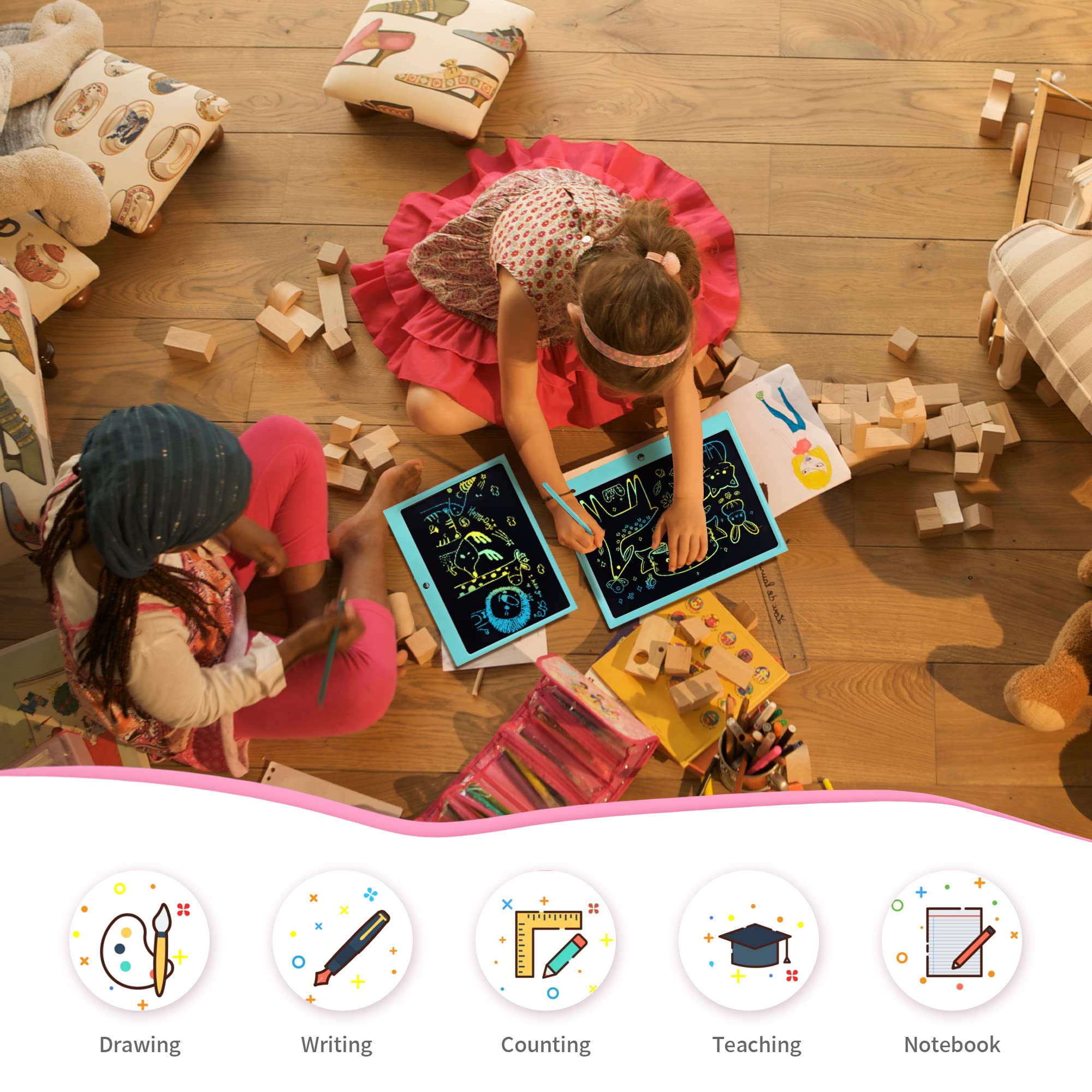 Foto 8 pulgar | Tableta Lcd Eruw  15'' Colorida para Niños - Venta Internacional