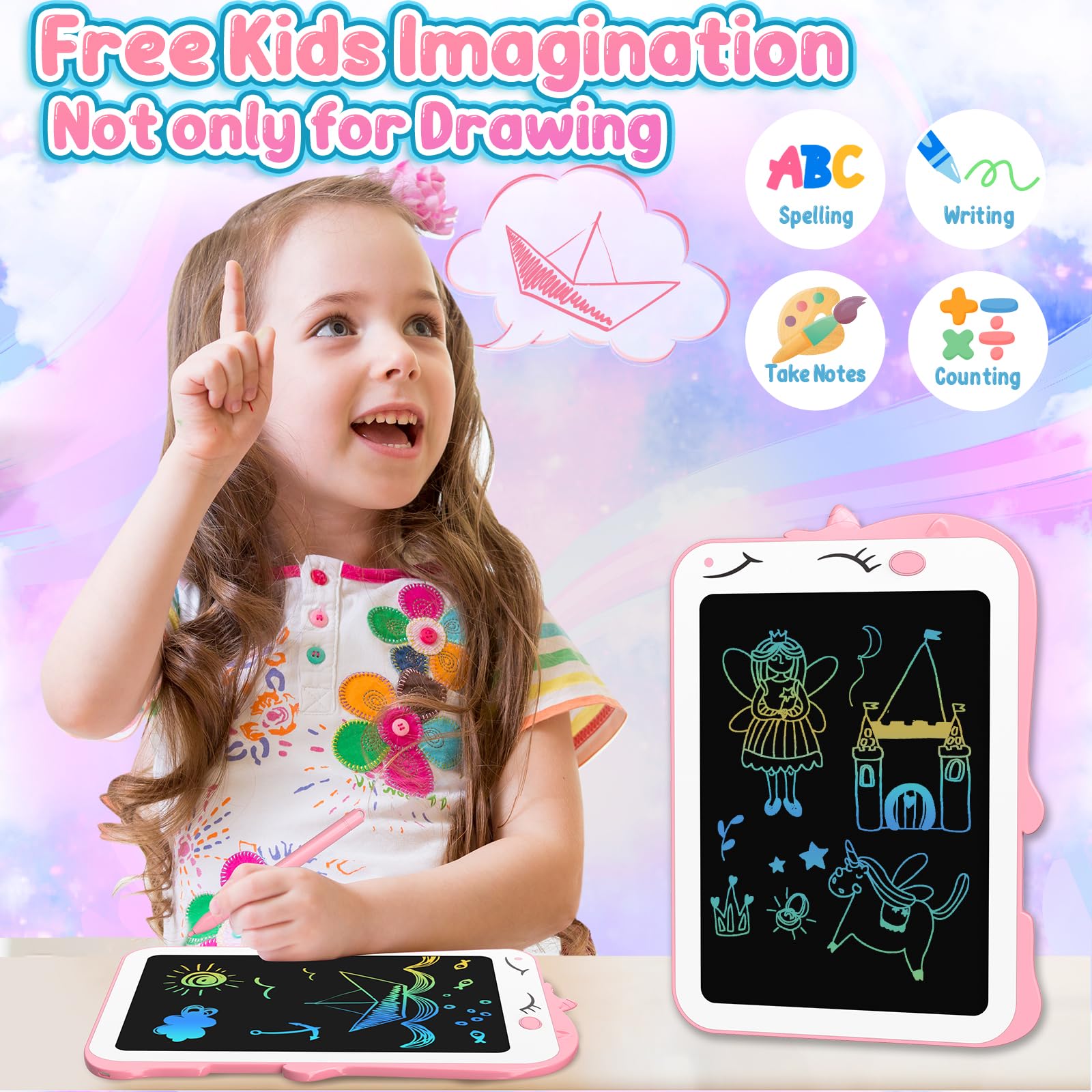 Foto 4 pulgar | Tableta de Escritura Lcd Cheerfun Unicorn Nene Toy- Venta Internacional