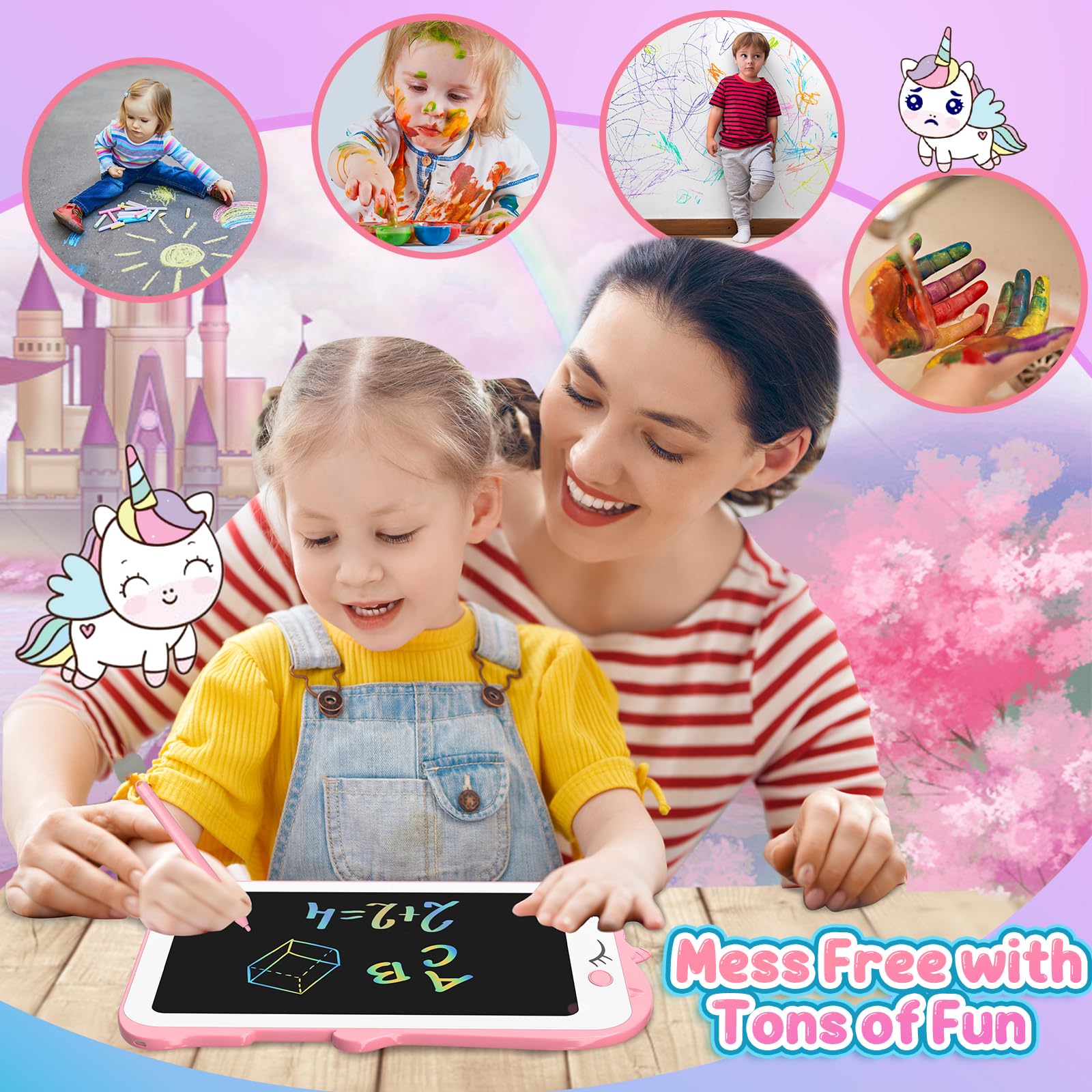 Foto 7 pulgar | Tableta de Escritura Lcd Cheerfun Unicorn Nene Toy- Venta Internacional