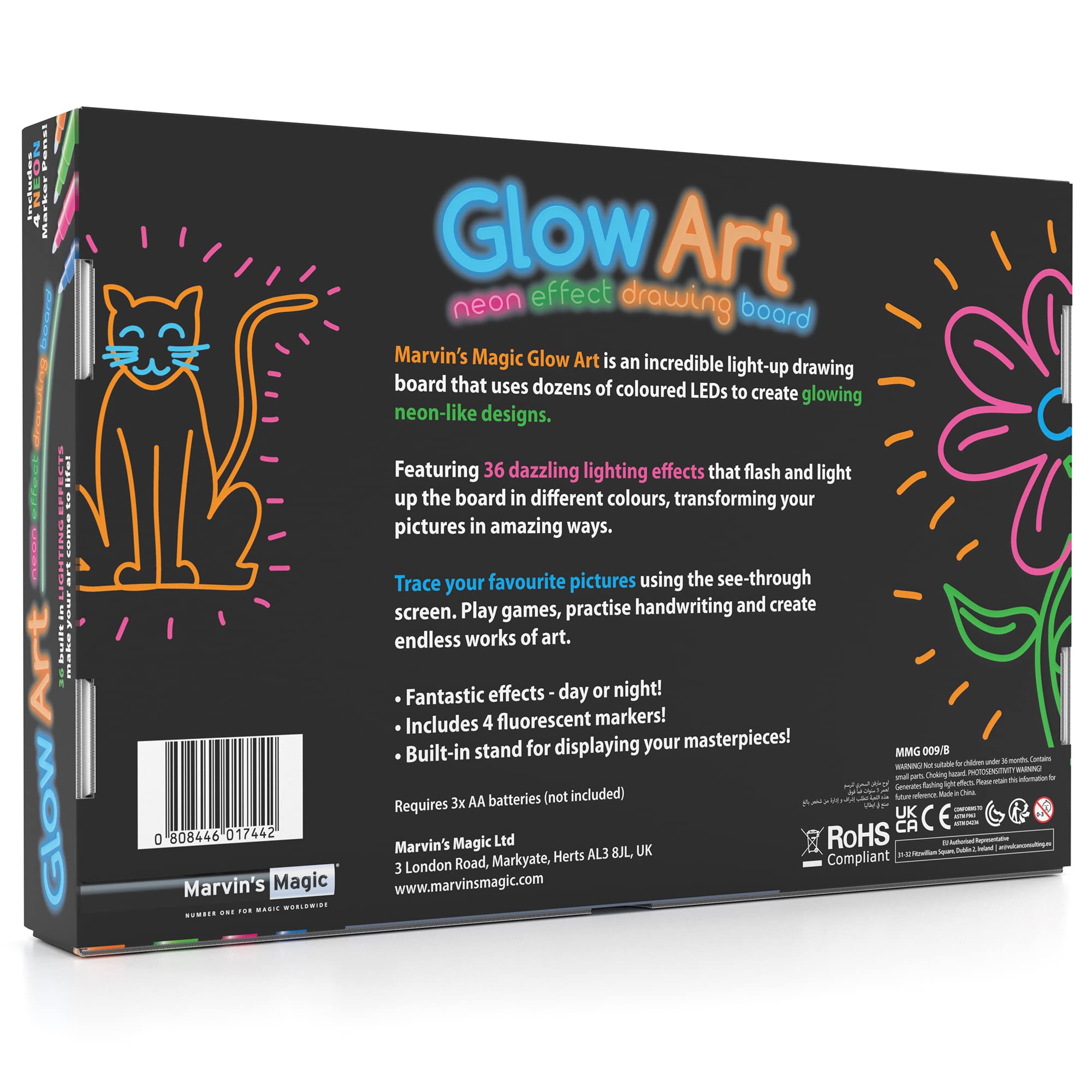 Foto 7 pulgar | Kit De Manualidades Marvin's Magic Glow Art Con Efecto Neón, Color Rosa - Venta Internacional.