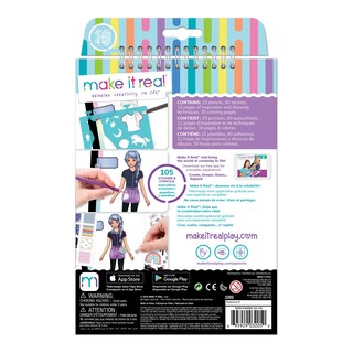 Foto 2 | Cuaderno de Bocetos de Diseño de Moda Make It Real Pastel Pop- Venta Internacional