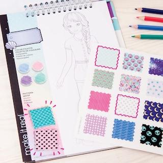 Foto 5 | Cuaderno de Bocetos de Diseño de Moda Make It Real Pastel Pop- Venta Internacional