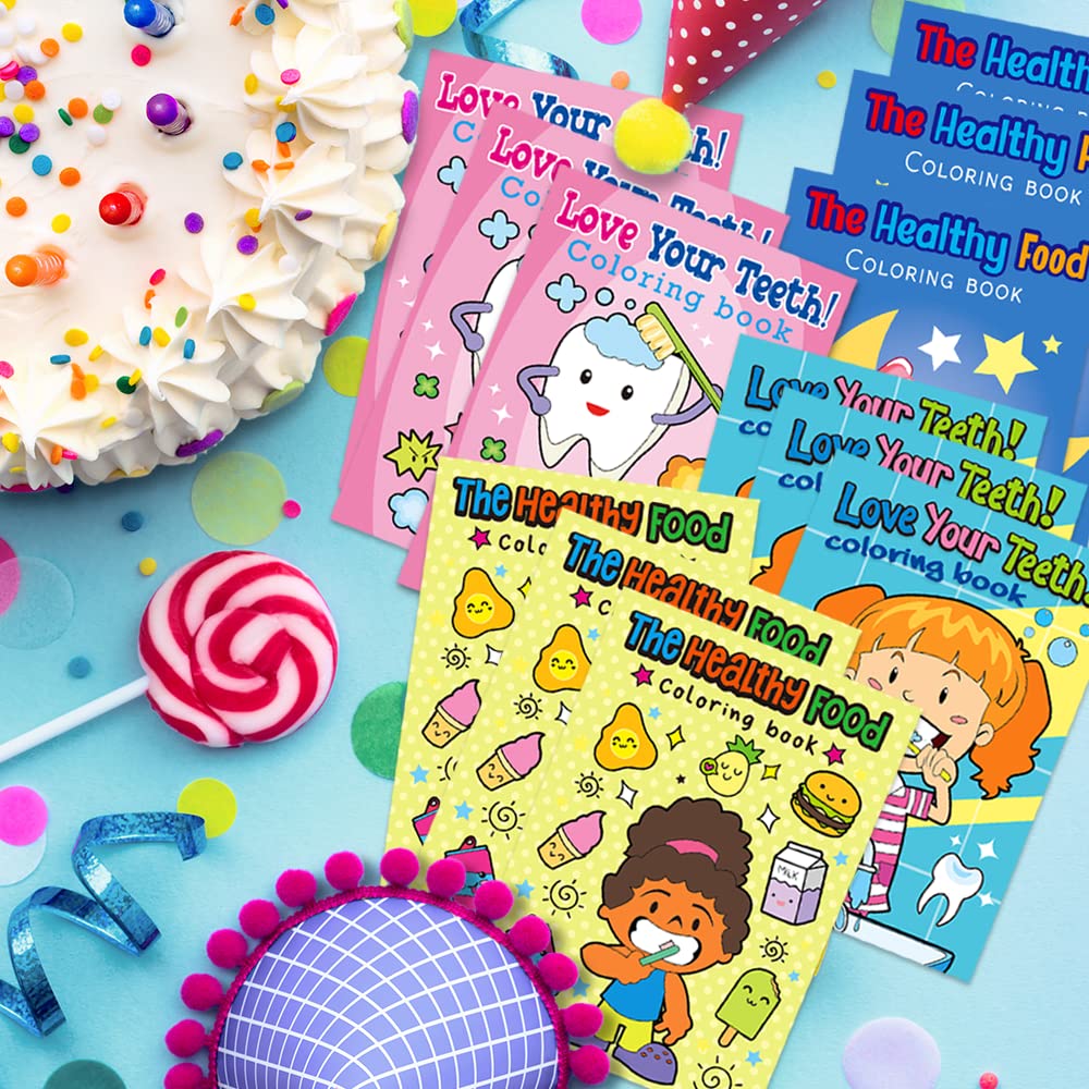 Foto 7 | Libro Para Colorear Artcreativity Dental, 20 Paquetes De 5 X 7 Para Niños Mayores De 3 Años - Venta Internacional.