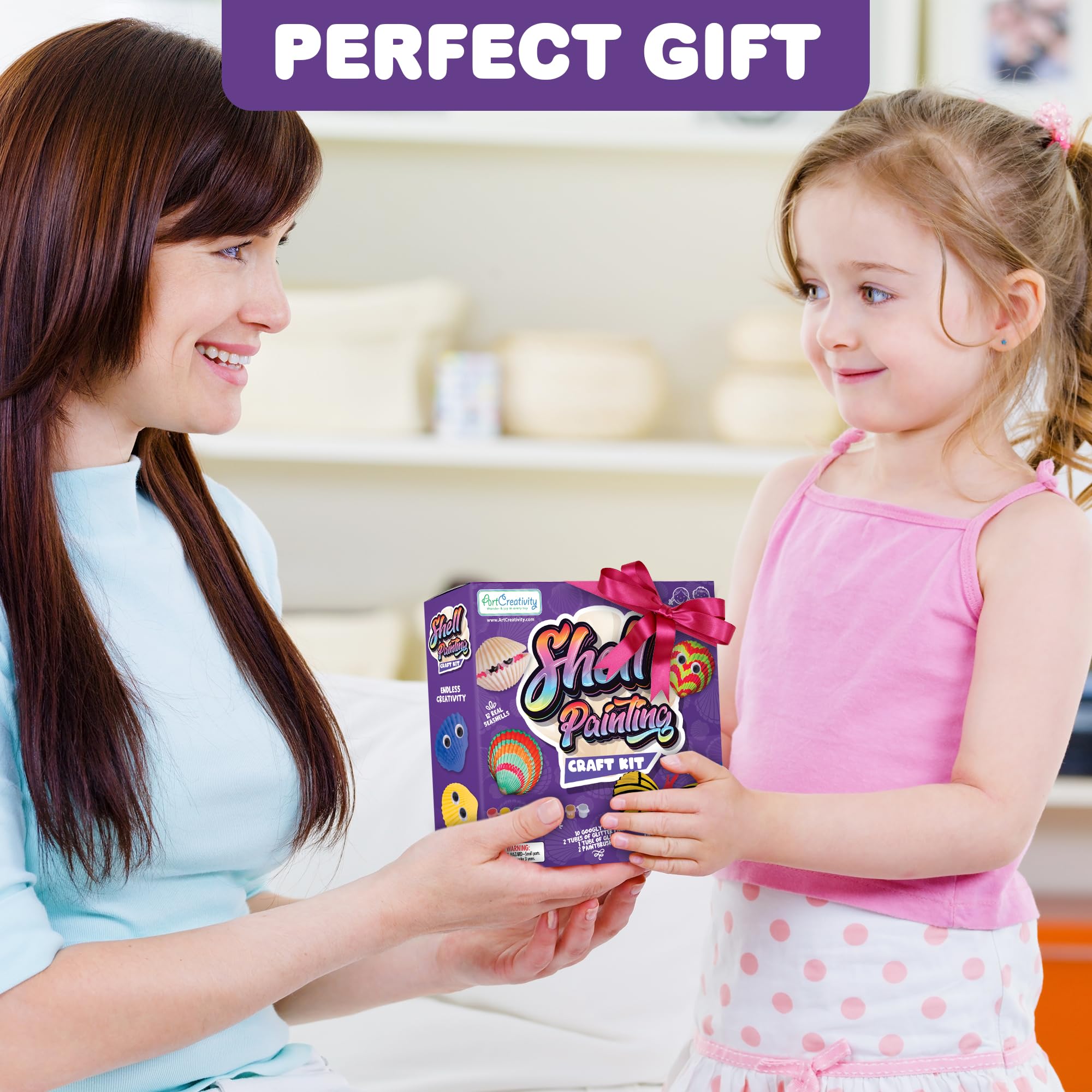 Foto 7 pulgar | Kit De Pintura De Conchas Marinas Artcreativity Para Niños Con 12 Conchas Marinas - Venta Internacional.