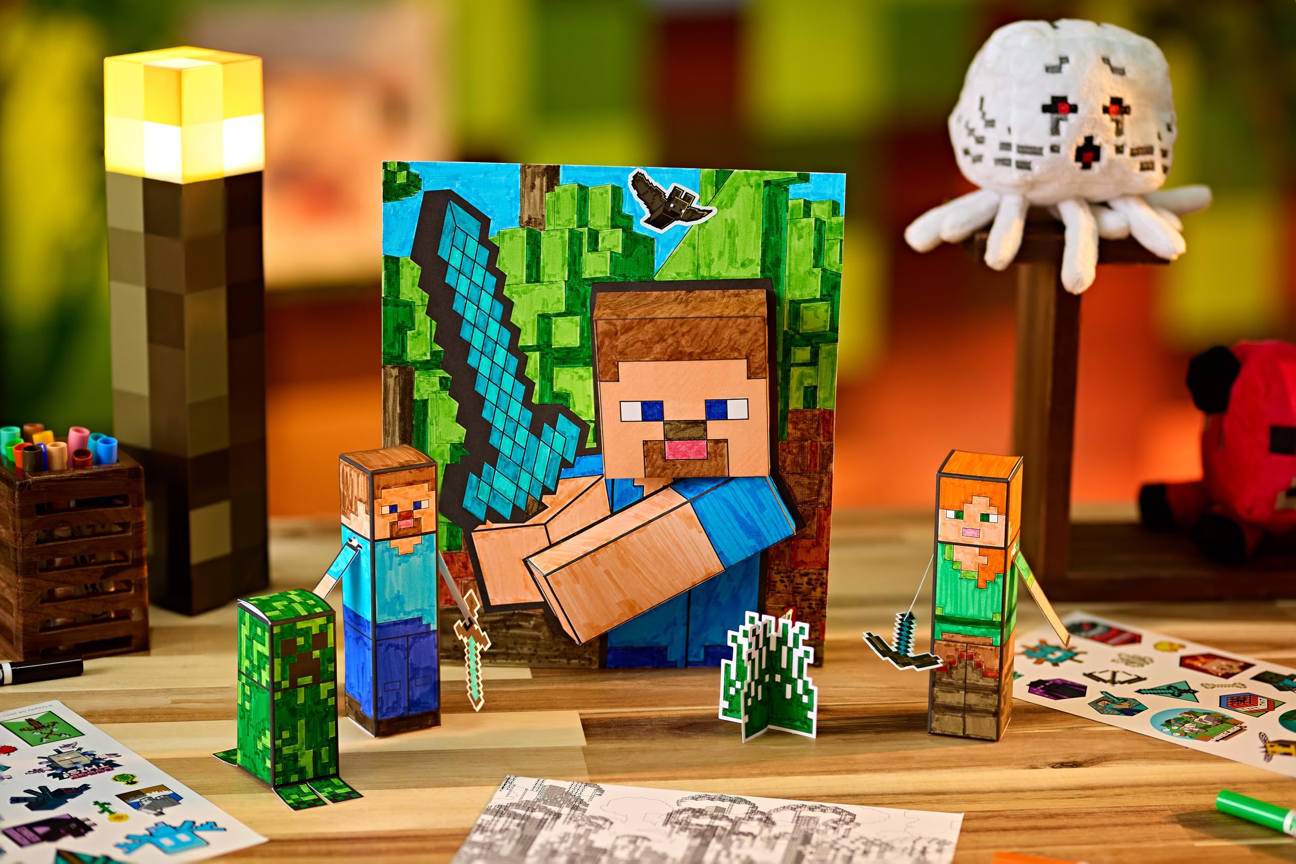 Foto 6 pulgar | Set De Arte Crayola Minecraft Pops 3d Con Libro Para Colorear De Más De 6 Años - Venta Internacional.