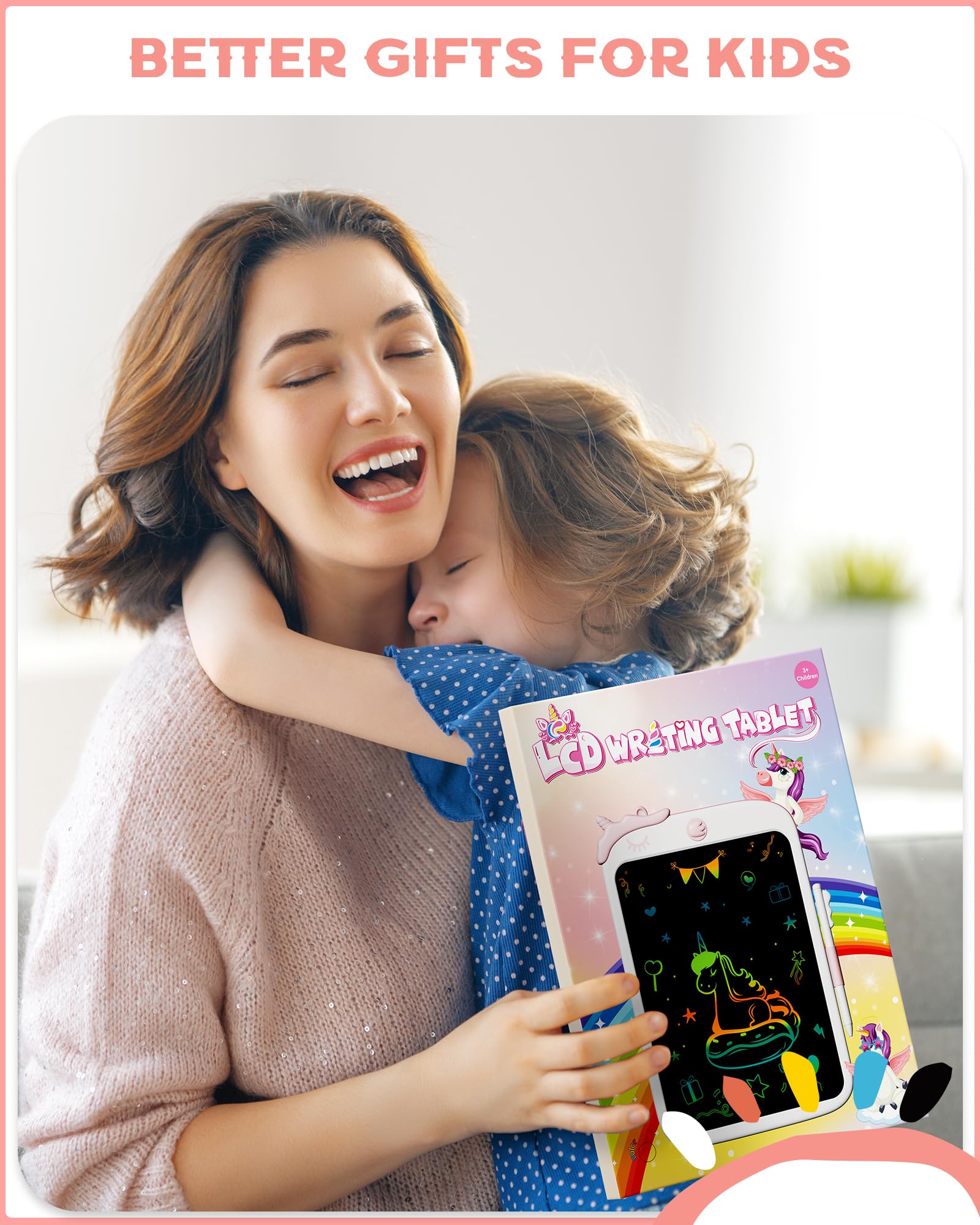 Foto 3 pulgar | Tableta De Escritura Lcd Bravokids De 10 Pulgadas Para Niños Unicorn - Venta Internacional.