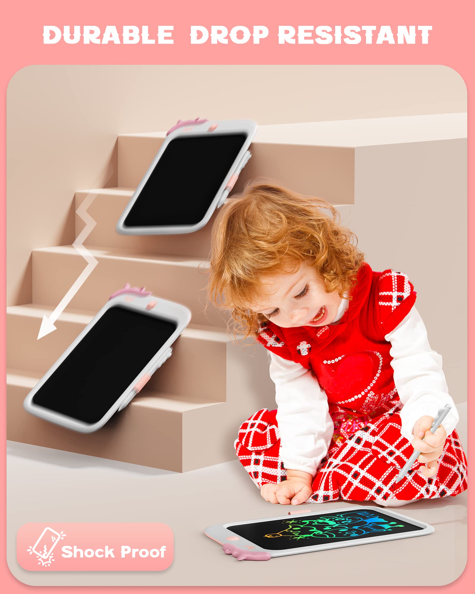 Foto 6 pulgar | Tableta De Escritura Lcd Bravokids De 10 Pulgadas Para Niños Unicorn - Venta Internacional.