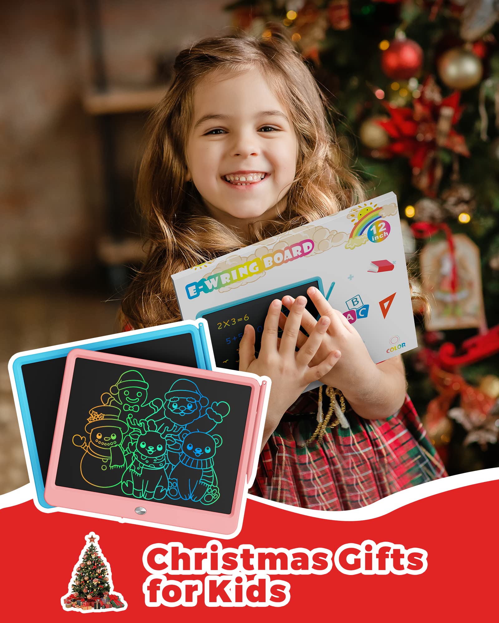 Foto 7 | Tableta De Escritura Lcd Kokodi De 12 Pulgadas Con Lápiz Capacitivo Antipérdida, Color Azul - Venta Internacional.