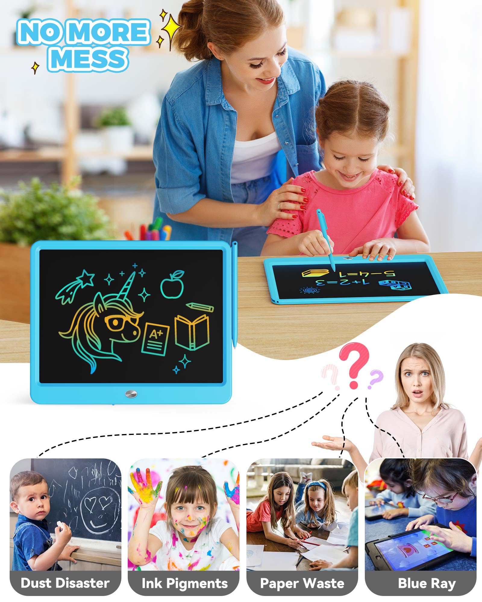 Foto 4 pulgar | Tableta De Escritura Lcd Kokodi De 16 Pulgadas Colorida Para 3-6 Años - Venta Internacional.