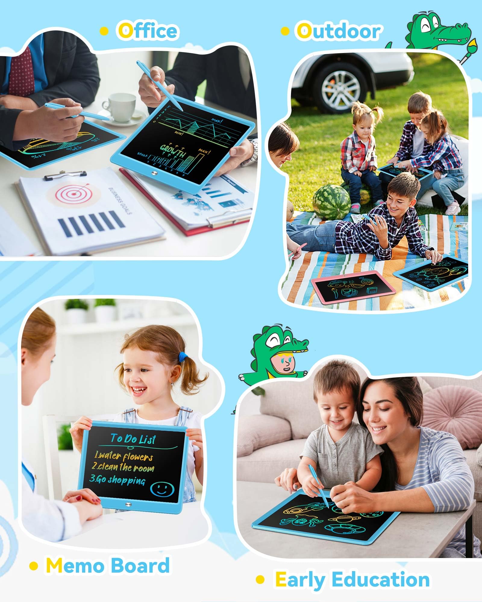 Foto 4 | Tableta De Escritura Lcd Kokodi De 16 Pulgadas Colorida Para 3-6 Años - Venta Internacional.