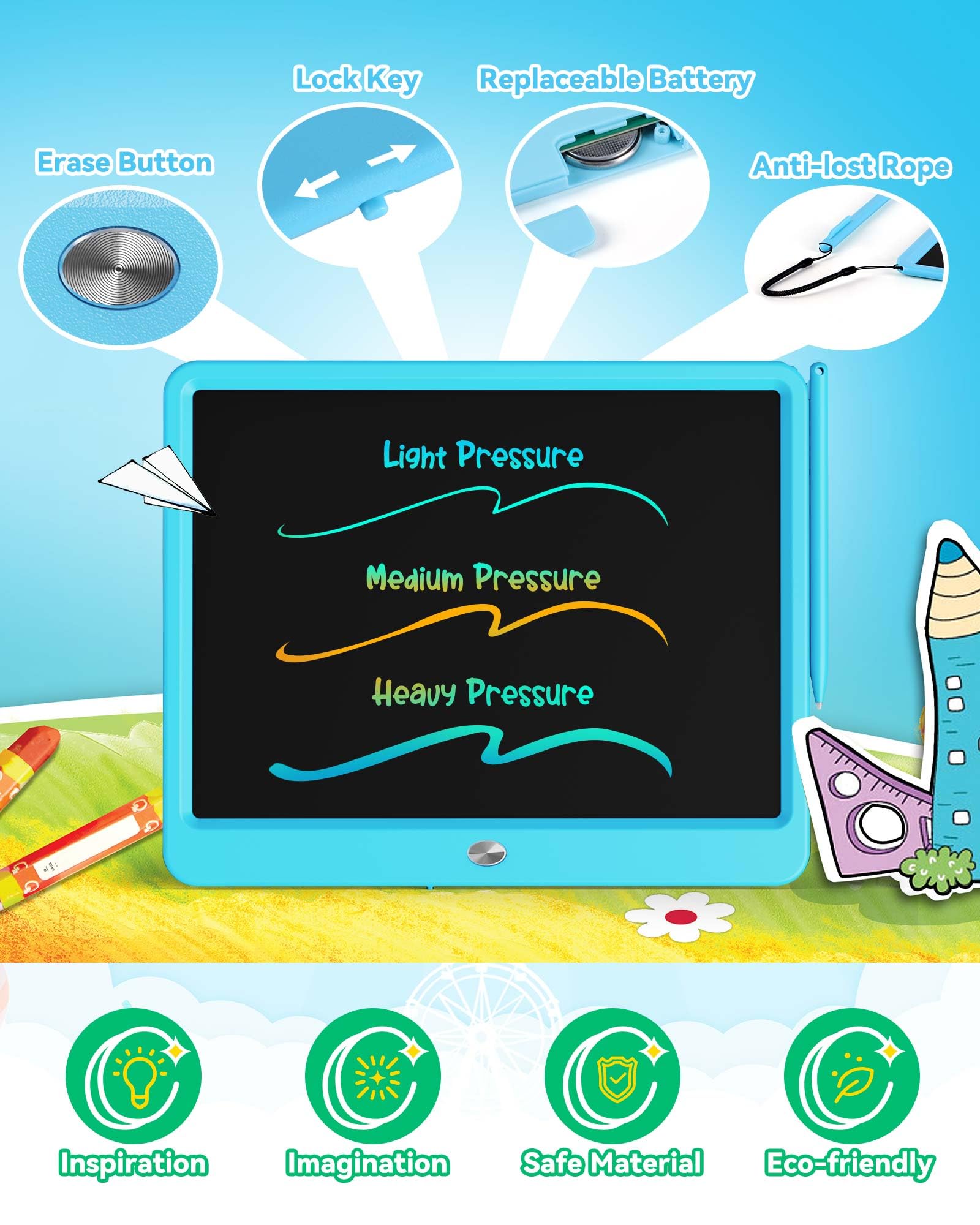 Foto 5 | Tableta De Escritura Lcd Kokodi De 16 Pulgadas Colorida Para 3-6 Años - Venta Internacional.