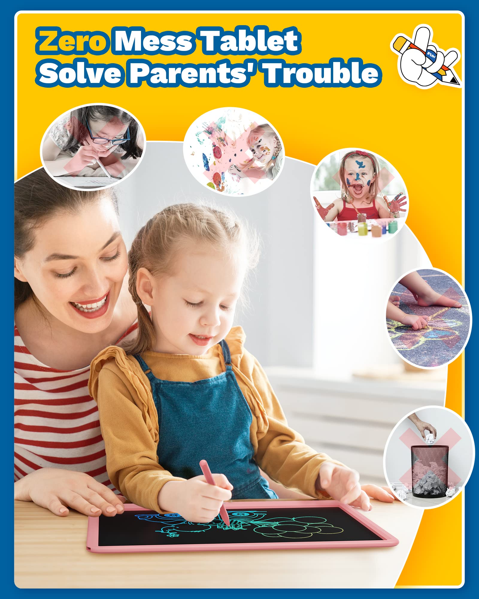 Foto 8 pulgar | Tableta De Escritura Lcd Tekfun De 15 Pulgadas Para Niños De 8 A 10 Años O Más (rosa) - Venta Internacional.