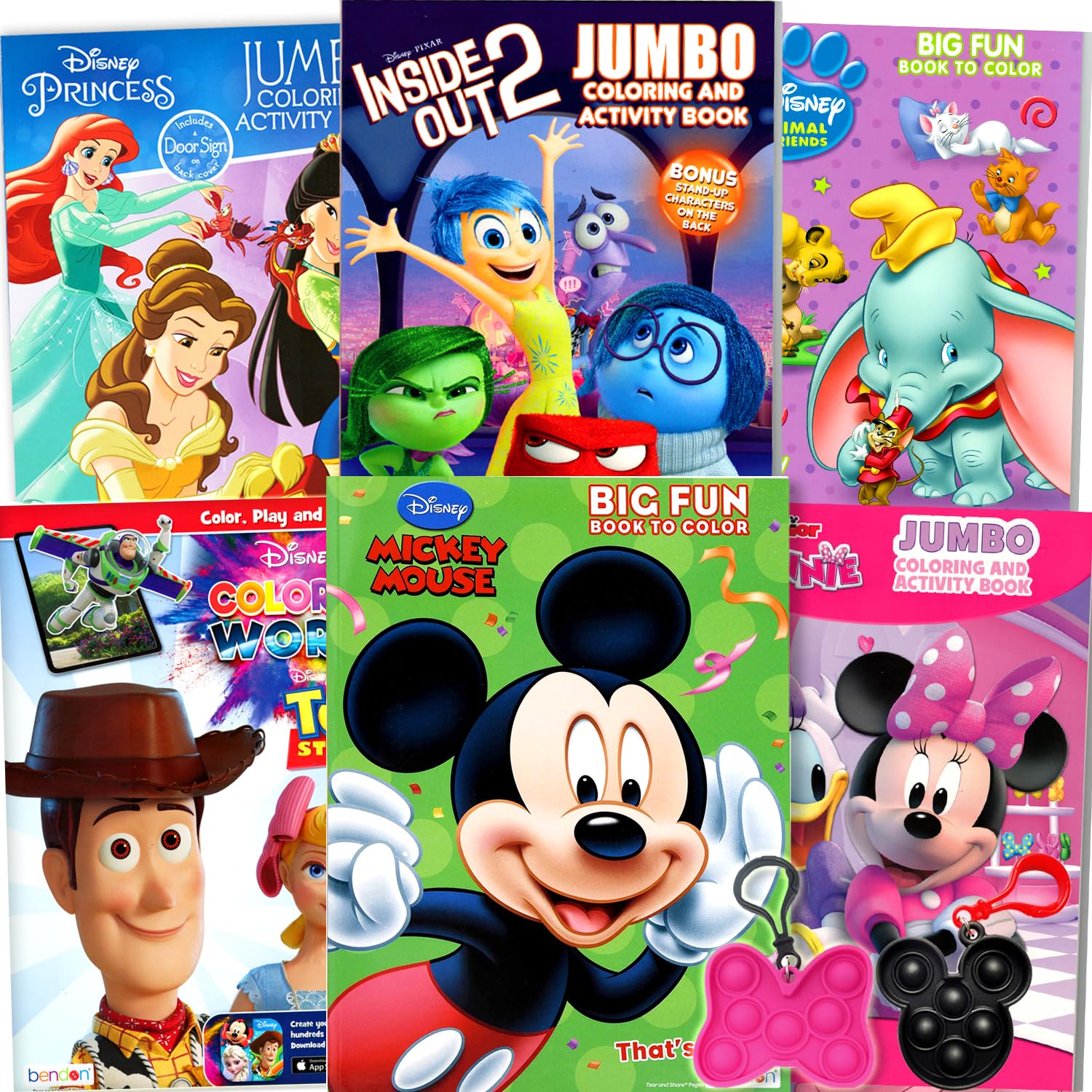 Set De Libros Para Colorear Disney Classics Para Niños Con Mickey Y Minnie - Venta Internacional.