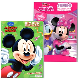 Foto 2 | Set De Libros Para Colorear Disney Classics Para Niños Con Mickey Y Minnie - Venta Internacional.