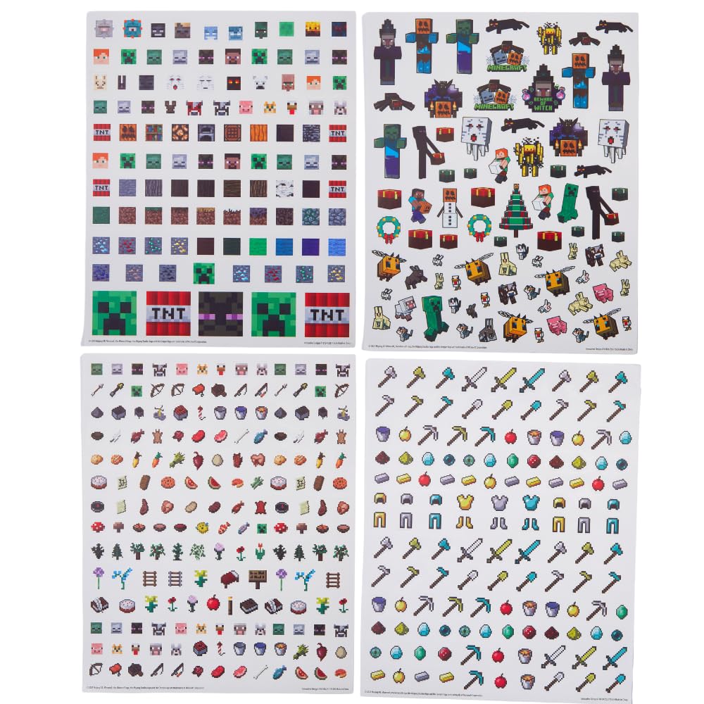 Foto 5 | Set De Arte Con Diseños Innovadores De Minecraft Con Pegatinas Y Tatuajes - Venta Internacional.