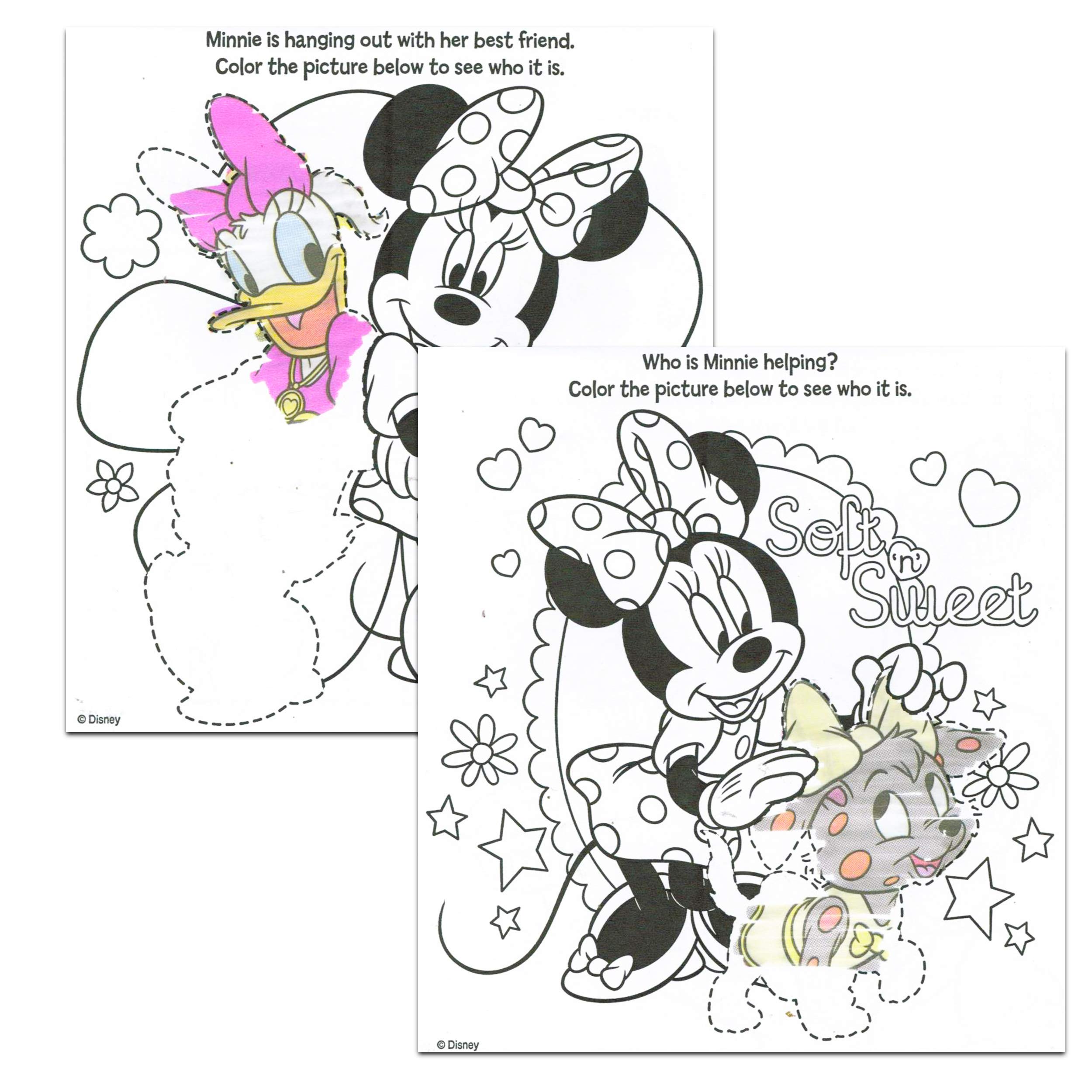 Foto 3 pulgar | Juego de Libros para Colorear Disney Minnie Mouse y Mickey Mouse 12 Piezas + Calcomanías - Venta Internacional