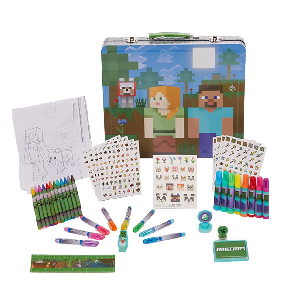 Foto 2 pulgar | Set De Actividades Con Diseños Innovadores Para Niños De Minecraft Con Funda De Hojalata - Venta Internacional.