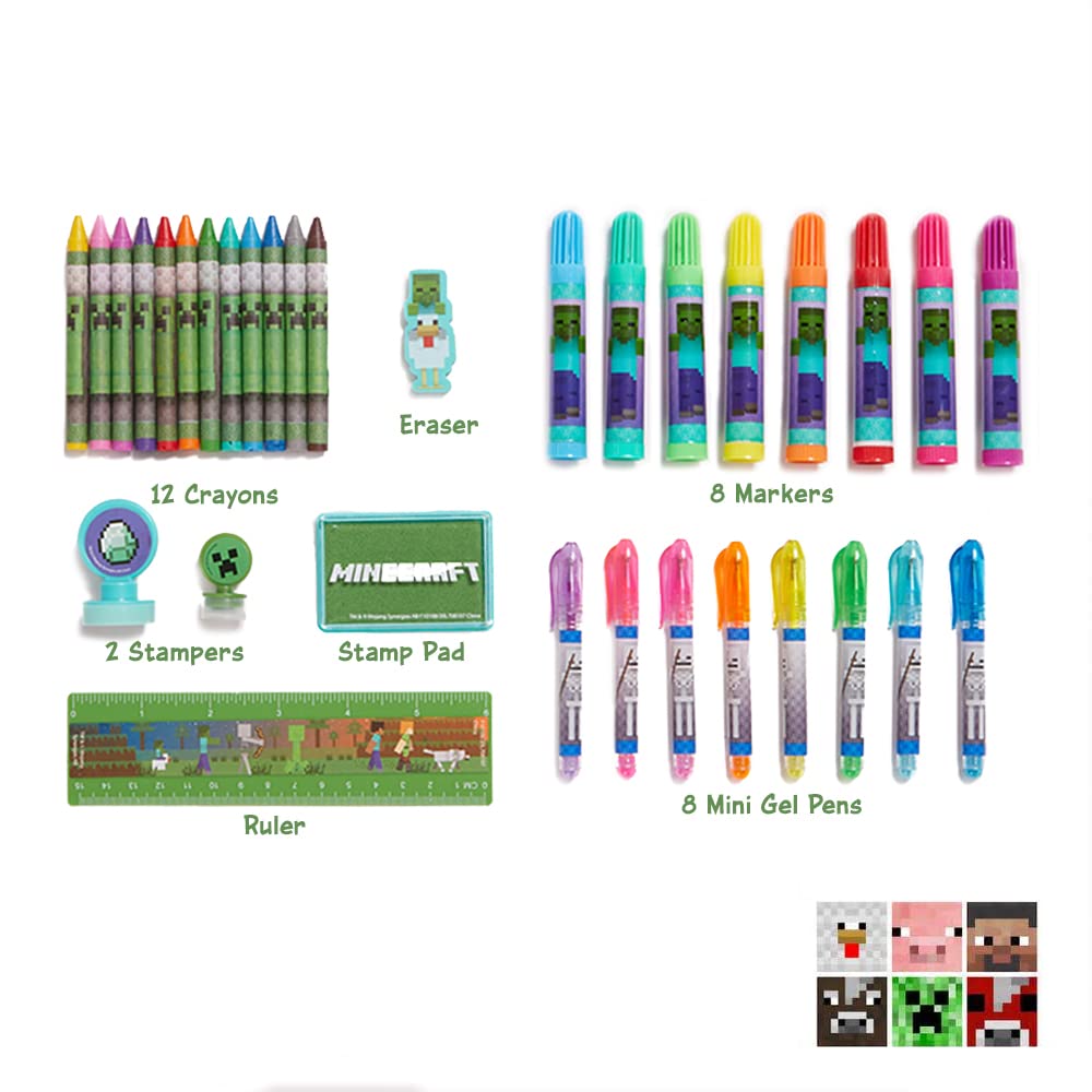 Foto 3 pulgar | Set De Actividades Con Diseños Innovadores Para Niños De Minecraft Con Funda De Hojalata - Venta Internacional.