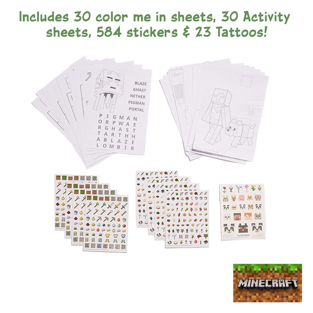 Foto 4 pulgar | Set De Actividades Con Diseños Innovadores Para Niños De Minecraft Con Funda De Hojalata - Venta Internacional.