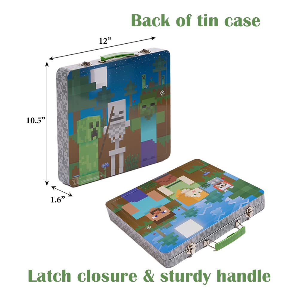 Foto 5 pulgar | Set De Actividades Con Diseños Innovadores Para Niños De Minecraft Con Funda De Hojalata - Venta Internacional.