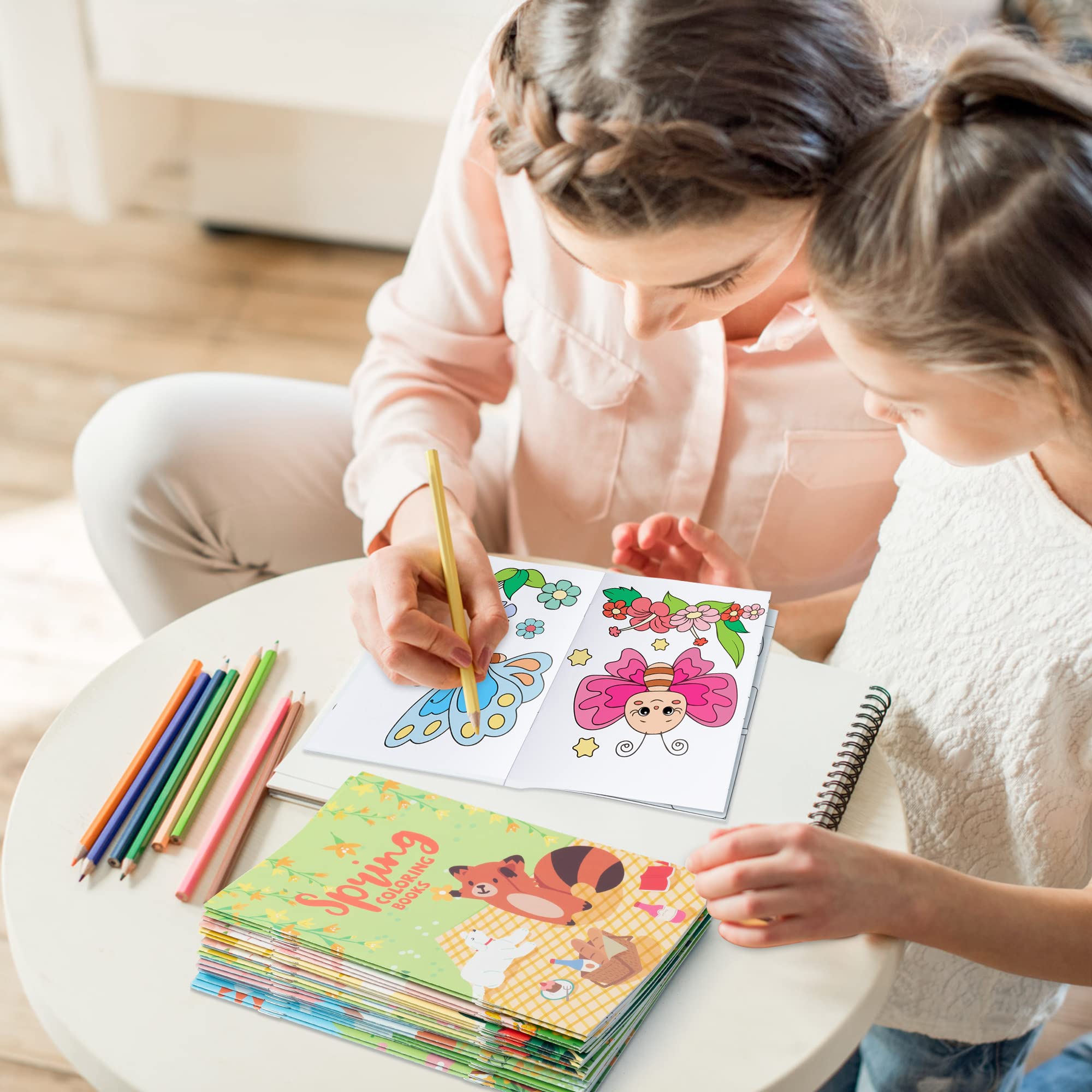 Foto 5 pulgar | Libros Para Colorear Watinc Spring Para Niños, 24 Unidades Con 6 Fundas - Venta Internacional.