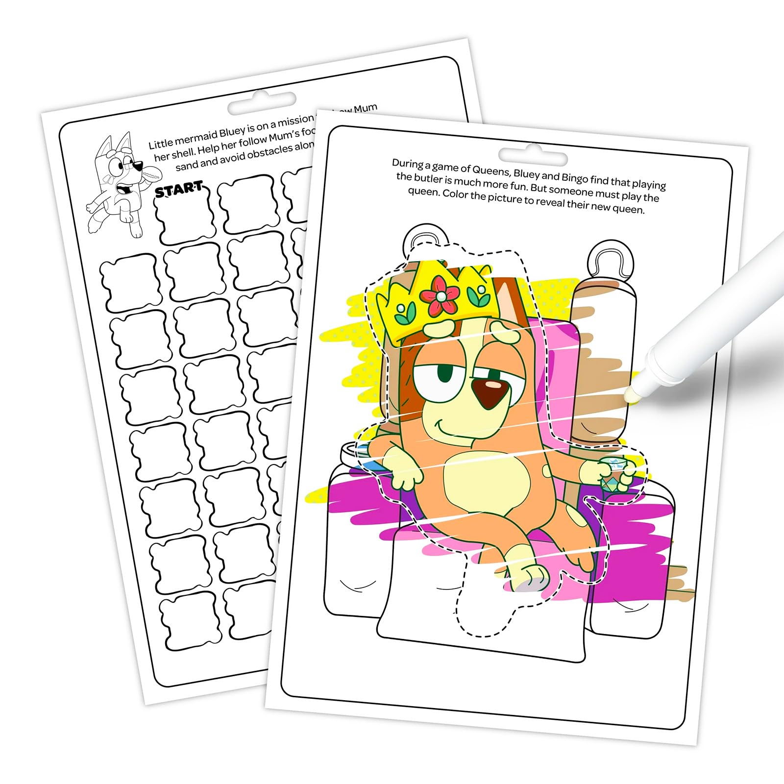 Foto 5 pulgar | Set De Libros Para Colorear Disney Bluey Magic Ink Kids Con Pegatinas - Venta Internacional.