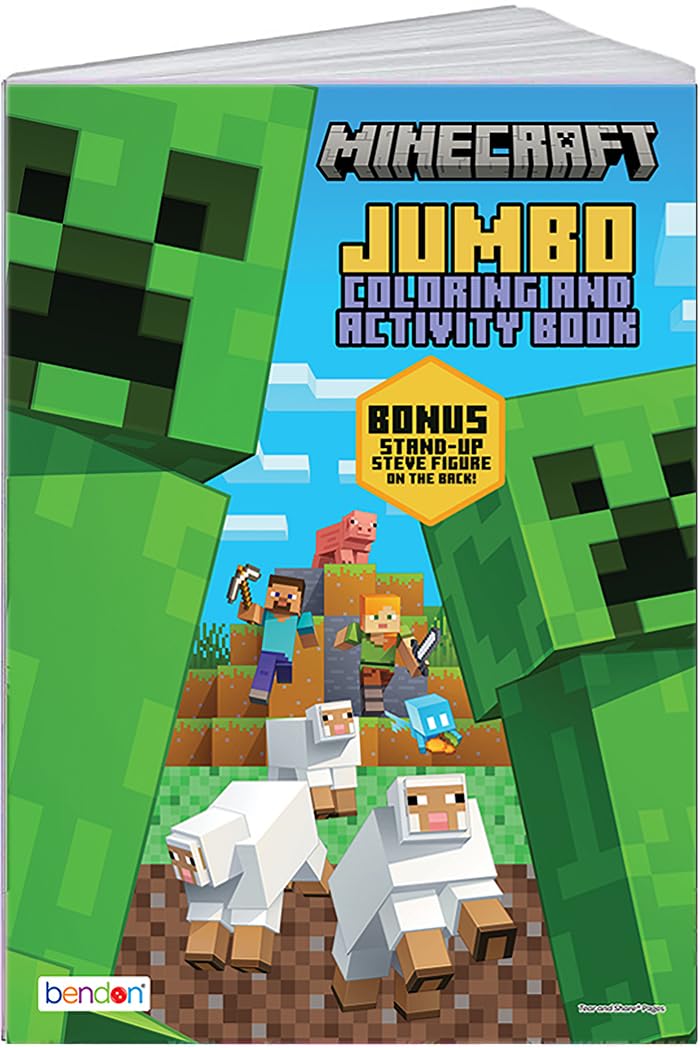 Libro Para Colorear Bendon Minecraft De 80 Páginas Con Licencia Oficial - Venta Internacional.