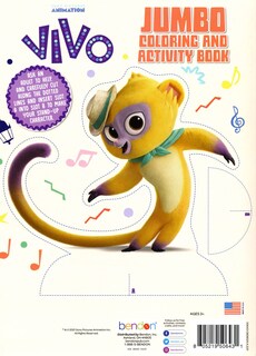 Foto 4 | Libros Para Colorear Y Actividades Vivo Jumbo Con Pegatinas De Premios - Venta Internacional.