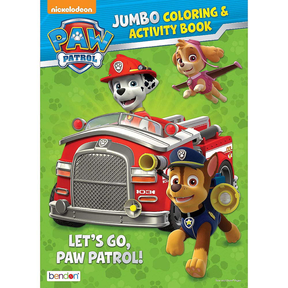 Libro Para Colorear Y Actividades Bendon Paw Patrol Jumbo 64 Páginas - Venta Internacional.