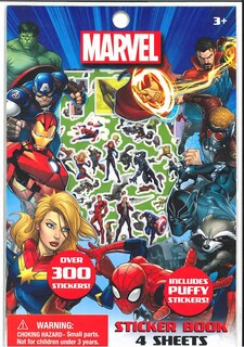 Foto 1 | Set De Libros De Pegatinas Marvel Avengers Con Más De 300 Pegatinas Hinchadas - Venta Internacional.